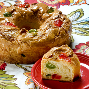 Almond Wreath Holiday Christmas > Fruit recipes  christmas Coffee Home Cake danish > cake