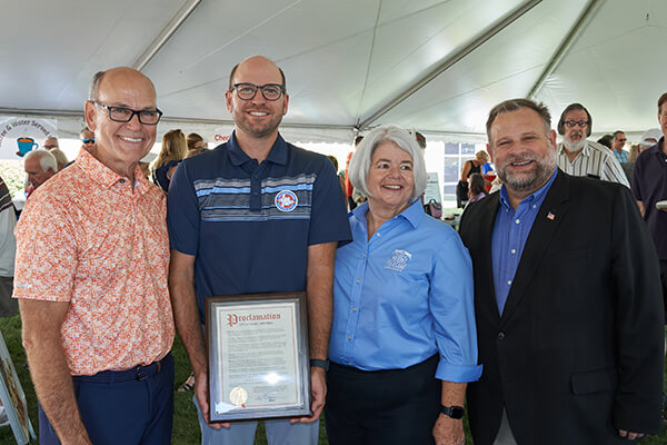 Peter Olesen receives Proclamation from City of Racine