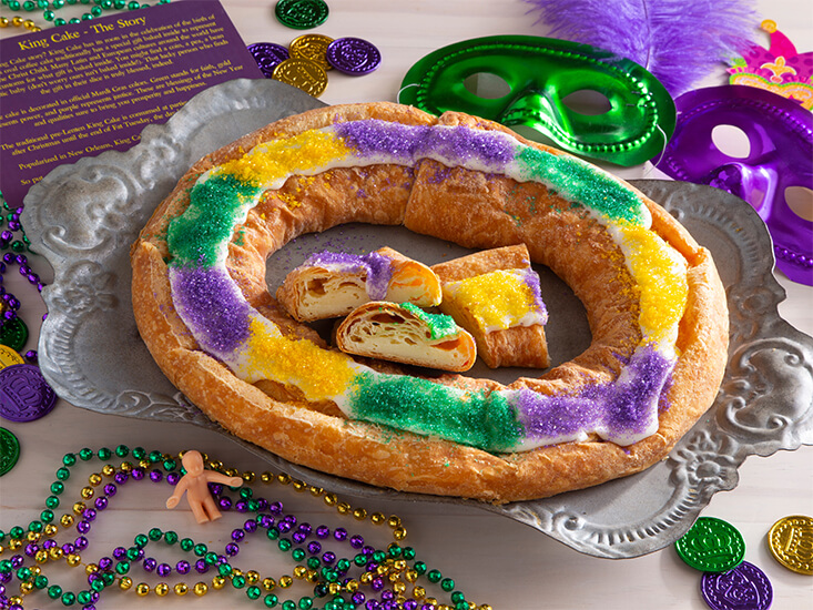 O&H Danish Bakery's King Cake Kringle