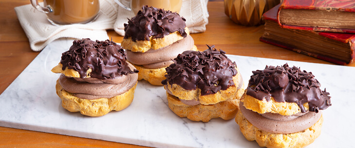 Chocolate Mousse Cream Puffs