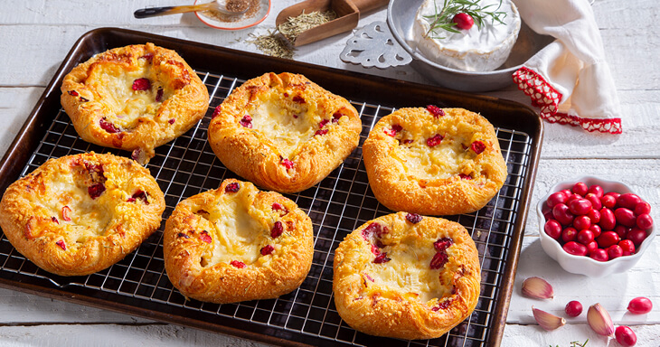 Cranberry Brie Pastry Tarts