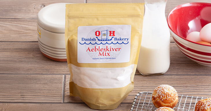 Elevate your breakfast with our Aebleskiver mix, crafted for making traditional Scandinavian buttermilk pancake balls with ease.