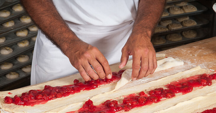 Our Racine Kringle is crafted with care, combining the sweet and tangy flavor of cherries in a beautifully shaped heart