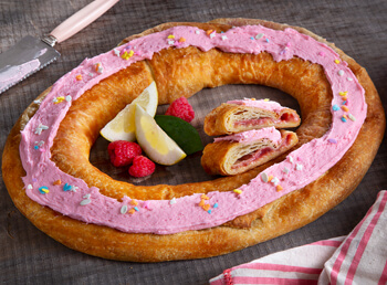 Raspberry Lemon Cheesecake Kringle