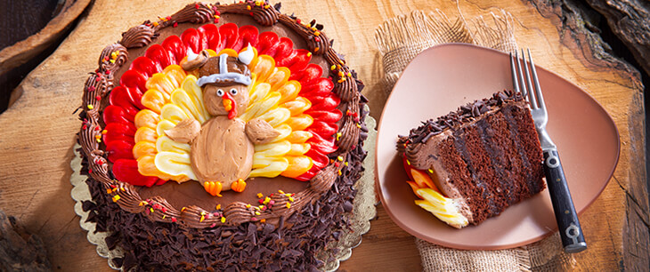 Item number: 458T - Thanksgiving Layer Cake