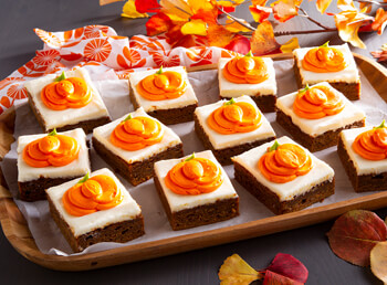 Thanksgiving Pumpkin Brownies